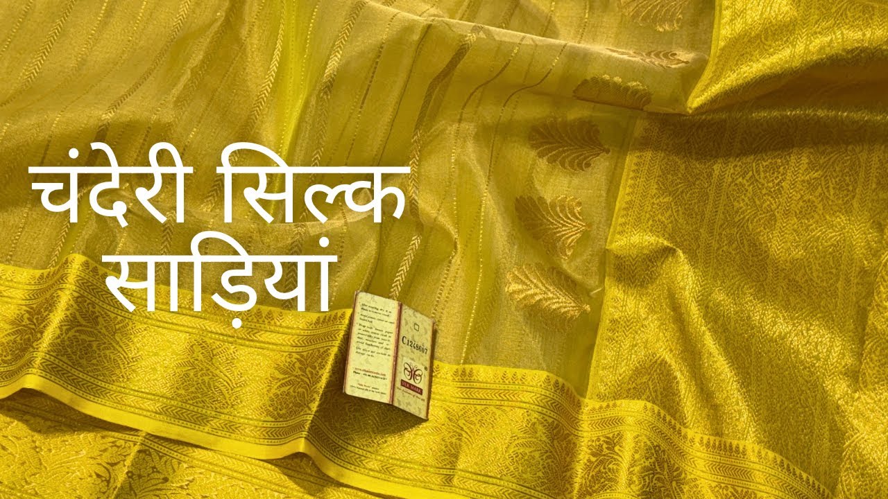 Pure Chanderi saree new collection 