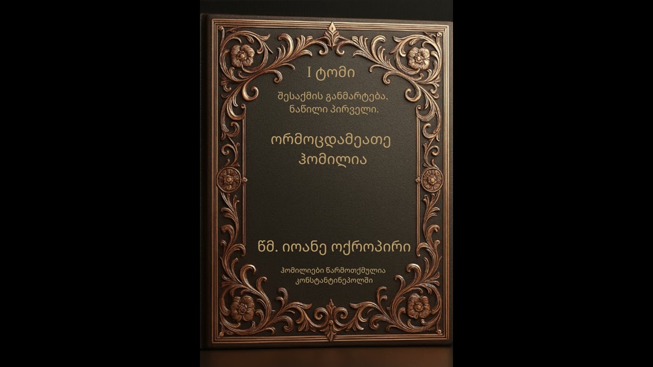 50# წმინდა იოანე ოქროპირი | ქადაგებები, ბიბლიის განმარტება | ძველი აღთქმა