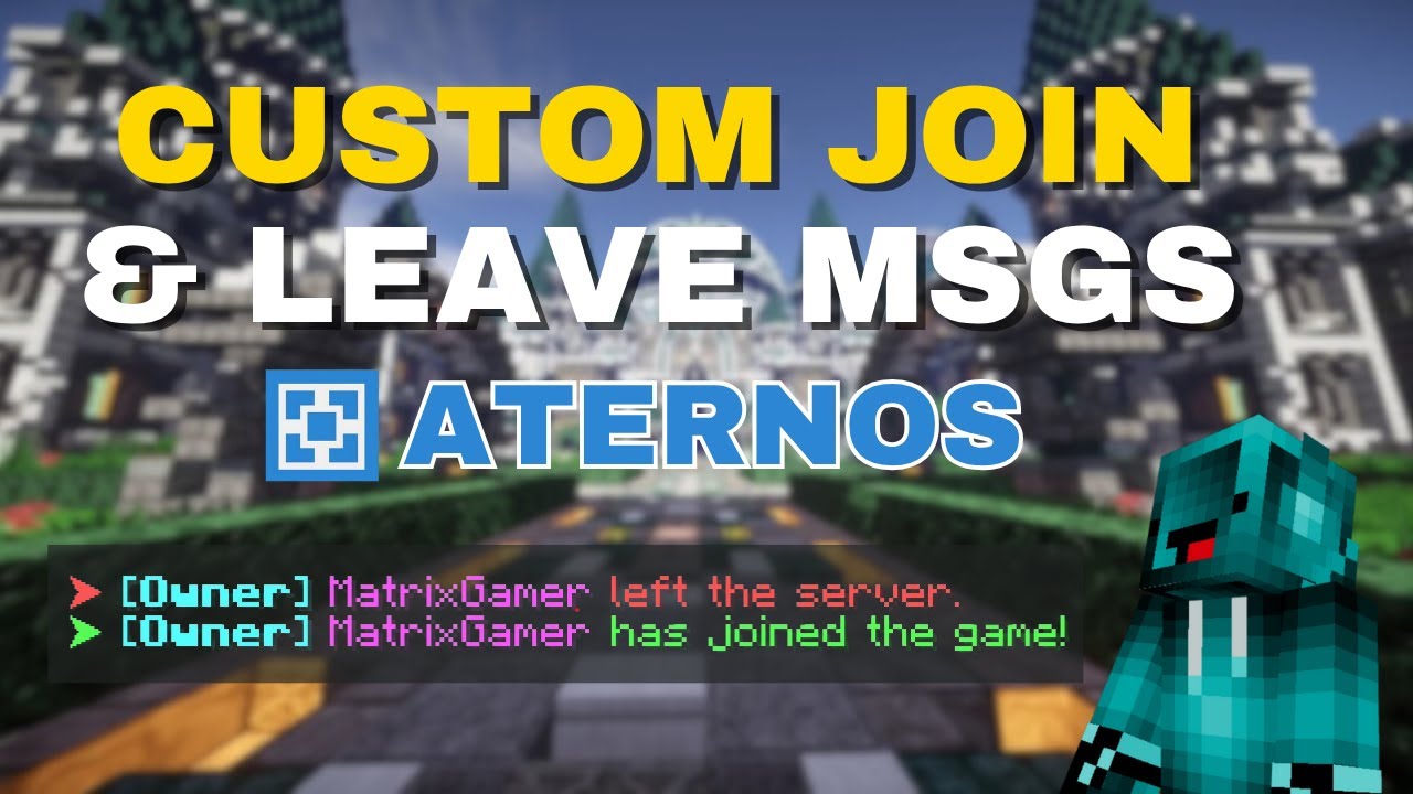 How to Add Custom Join & Leave Messages on Aternos | Plugin Tutorial