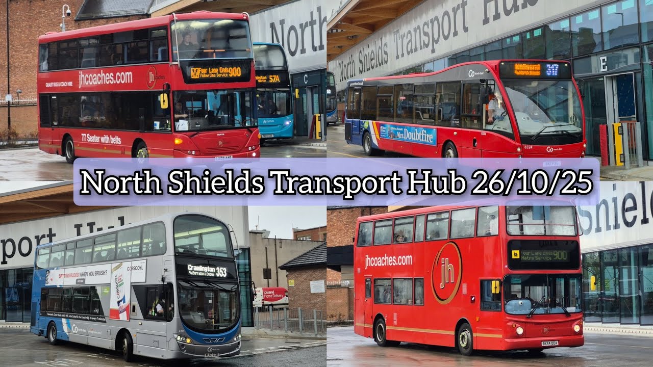 Metro Replacements | Buses at North Shields Transport Hub. | 26/10/25.