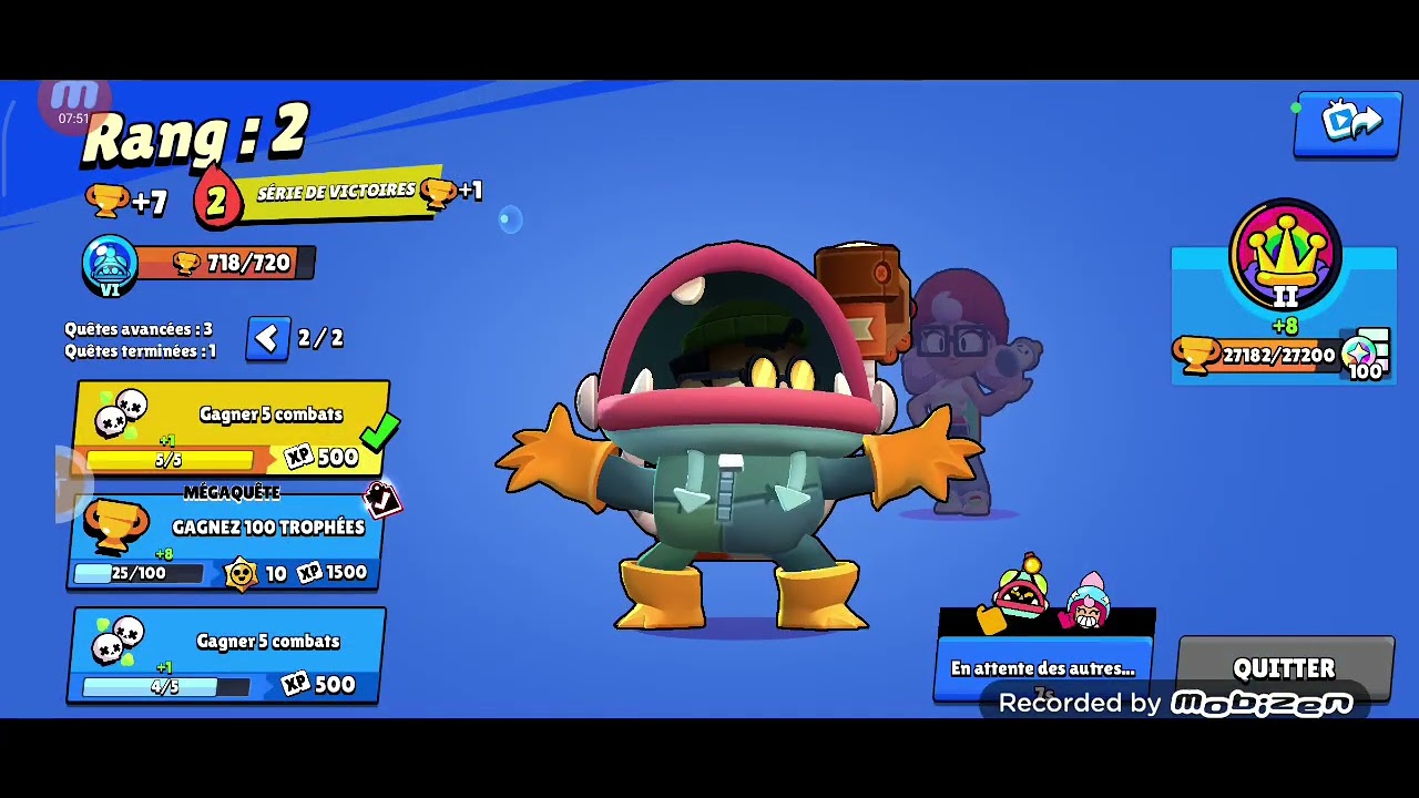 Augmentation du nouveau brawler mythique glowbert à 800🏆(ft.Pyrognute)