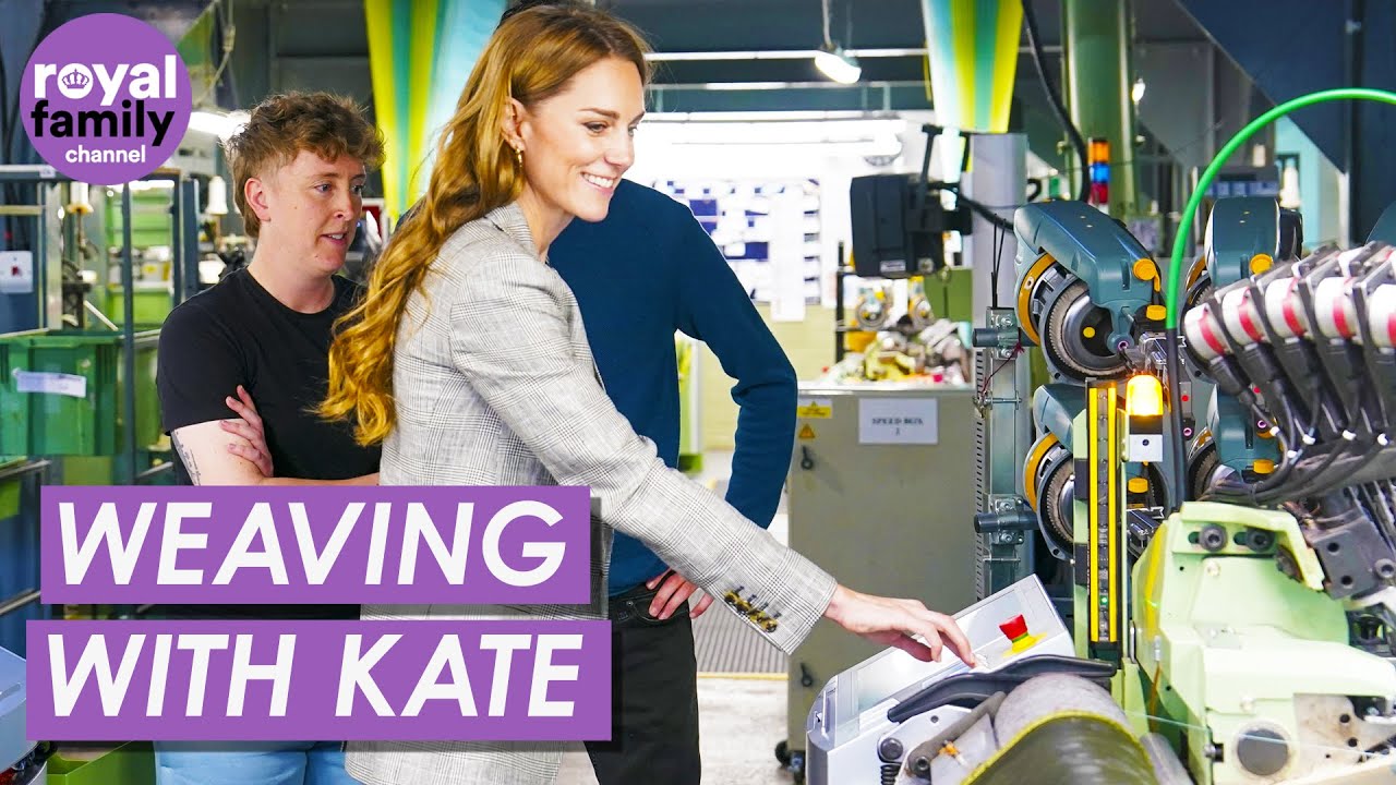 Princess of Wales Tries Historic Loom at 300-Year-Old Sudbury Silk Mill