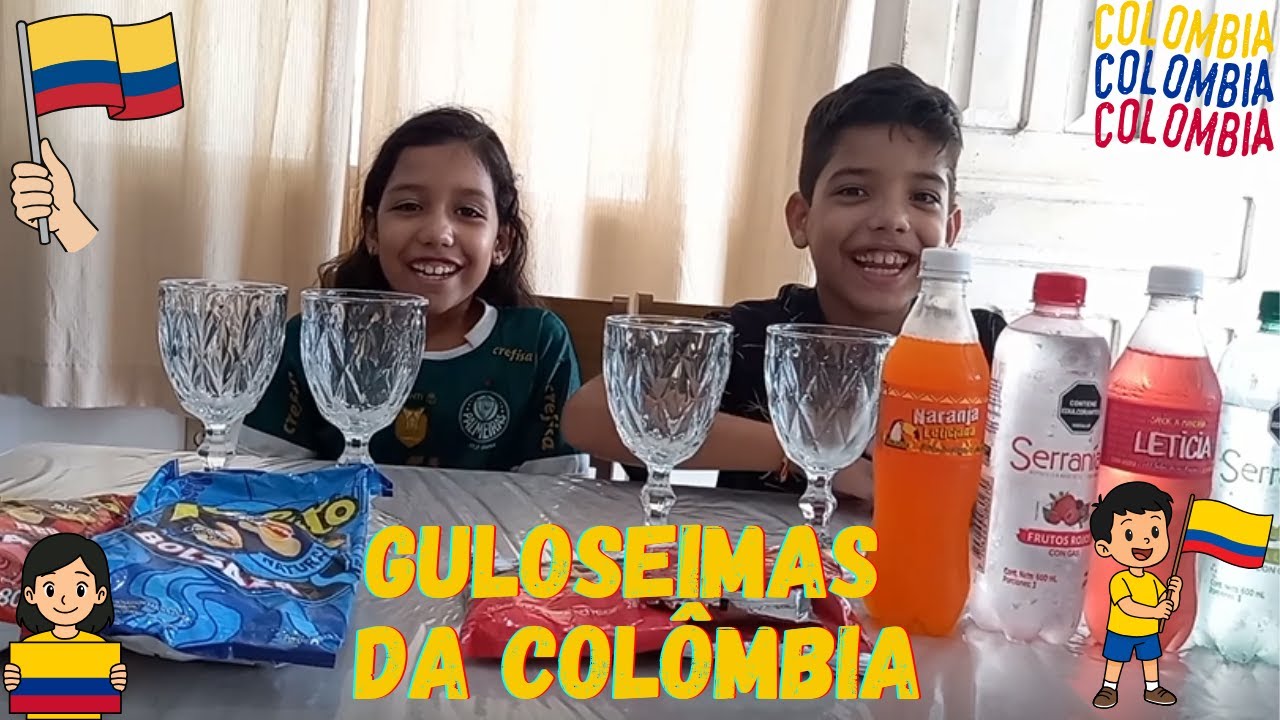 EXPERIMENTANDO DIVERSAS GULOSEIMAS DA COLÔMBIA!