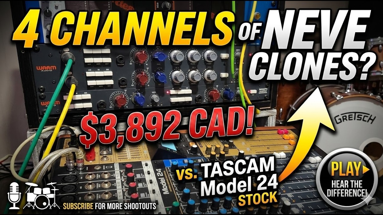 Звучат ли предусилители Neve-Style стоимостью 3892 доллара лучше, чем Tascam Model 24?