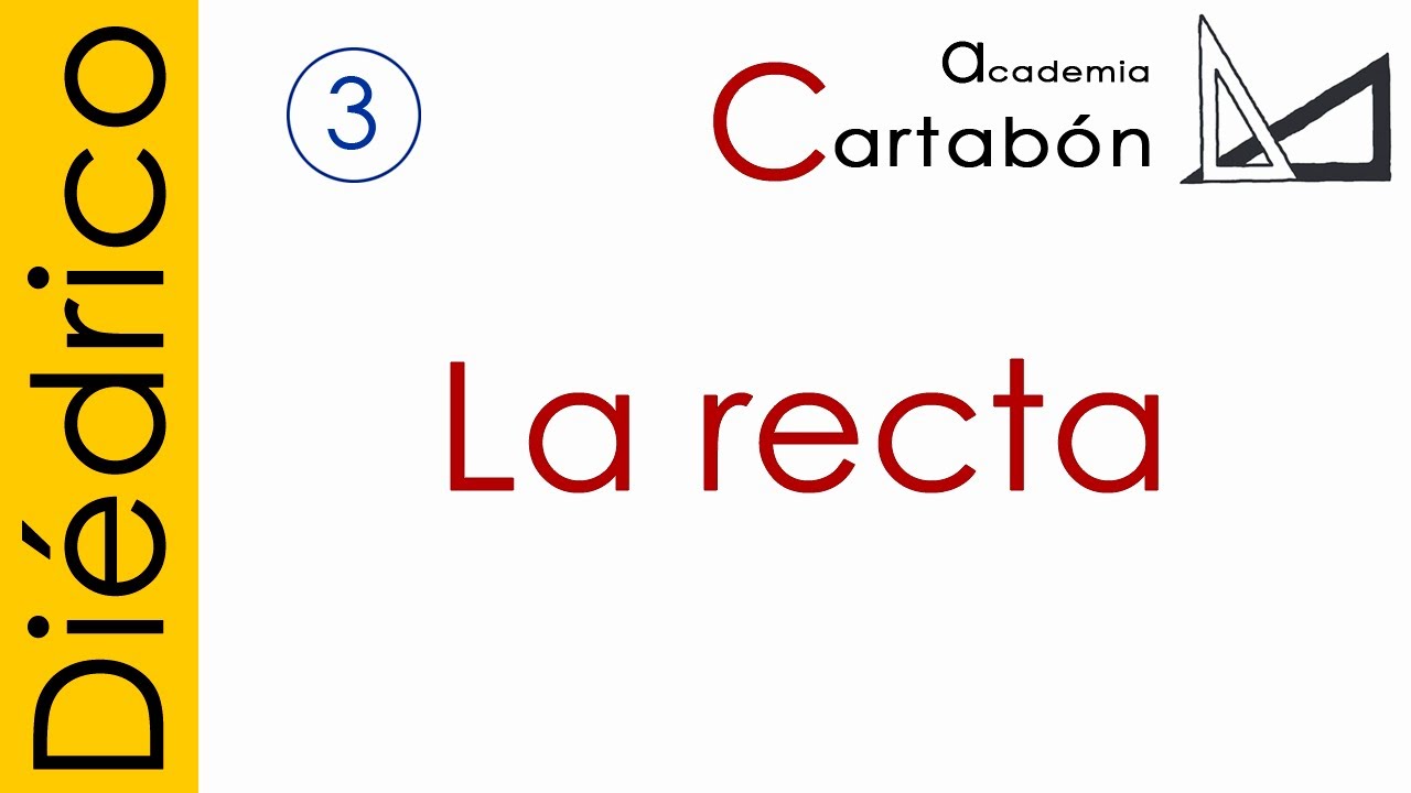 La recta en Sistema Diédrico.