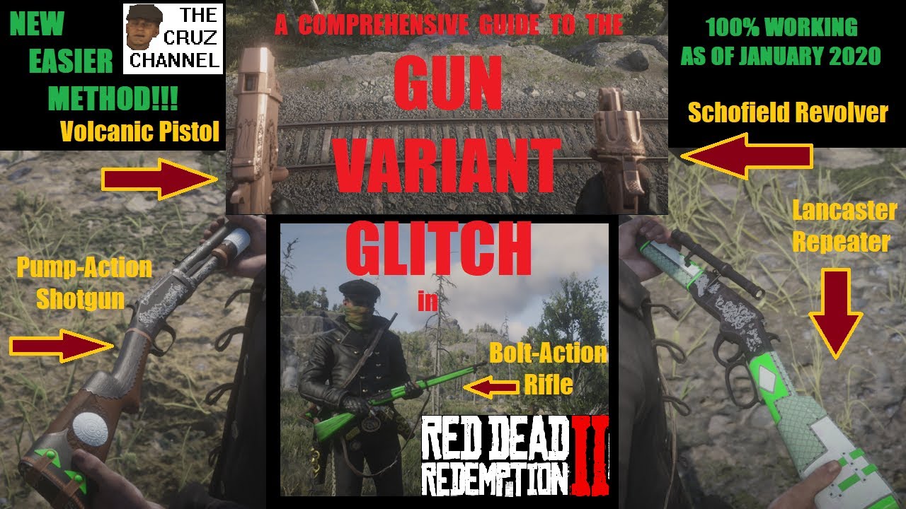 NEW & IMPROVED METHOD TO GET GLITCHED GUN VARIANTS IN RED DEAD ONLINE ***PATCHED (sort of) 2020***