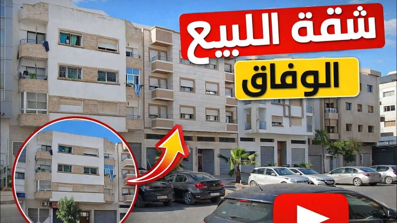 شقة للبيع بالوفاق 208م² 😍 مساحة كبيرة بثمن مناسب لن يتكرر! #akaratrabat 
