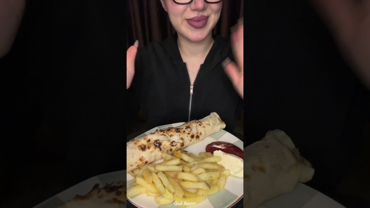 Chicken Kebab ASMR 🌯 Turkish Chicken Shish Mukbang