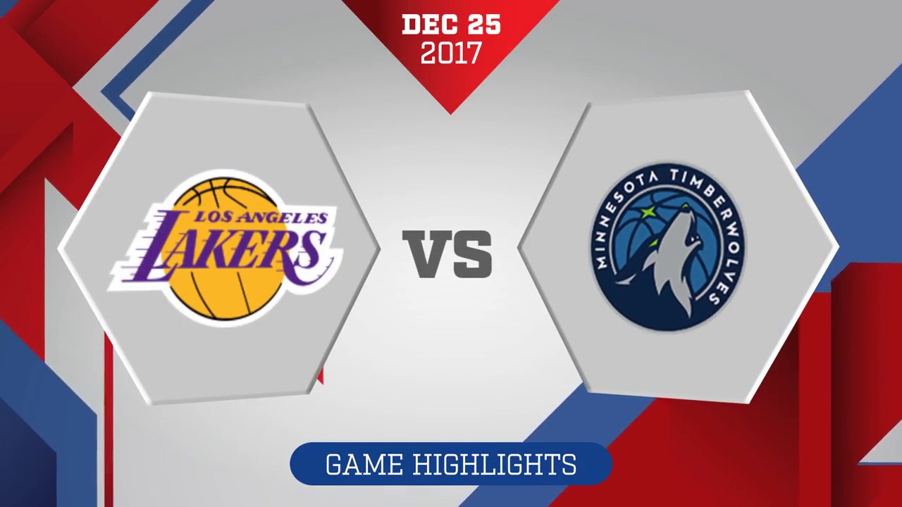 Minnesota Timberwolves vs Los Angeles Lakers: December 25, 2017