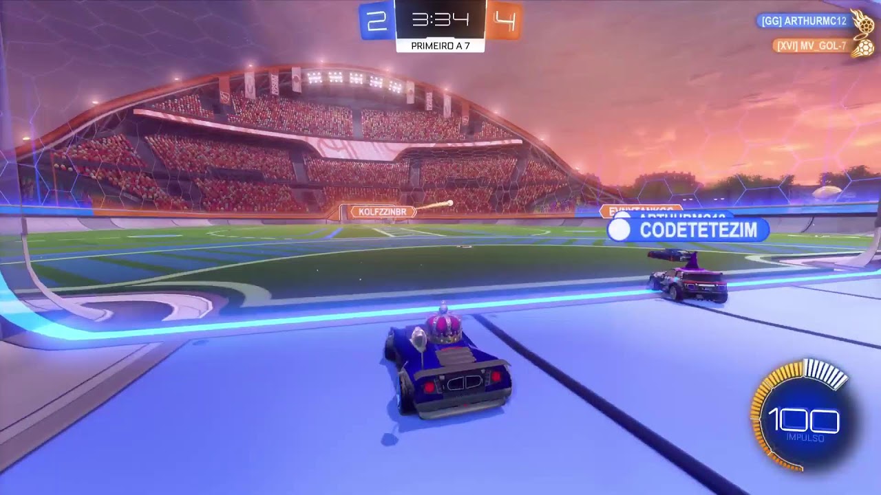 Jogando Rocket League