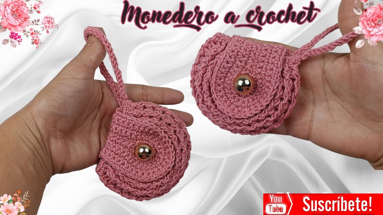 ! SORPRENDENTE ¡ monedero tejido a CROCHET paso a paso / hermoso monedero tejido para principiantes