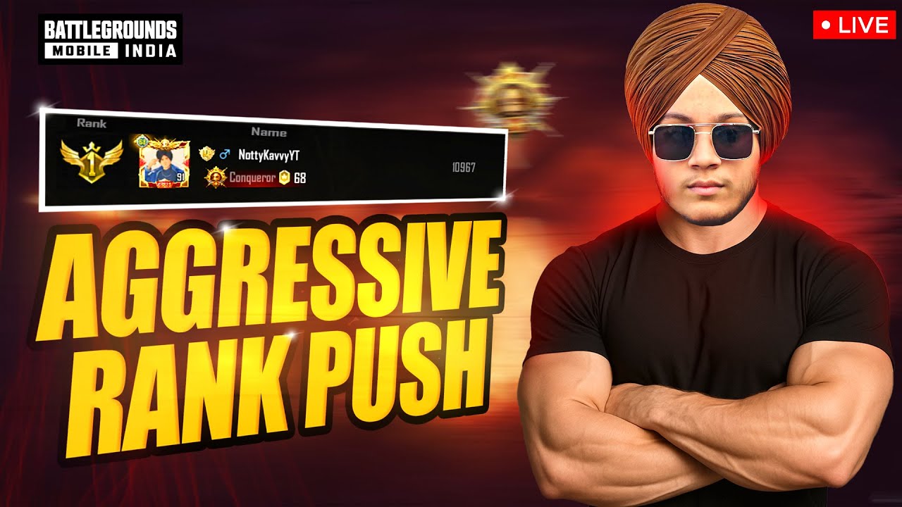 🔥 ROAD TO CONQUEROR RANK PUSH LIVE WITH KAVVY #bgmilive #bgmi