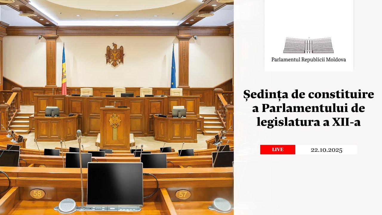 Ședința de constituire a Parlamentului - 22 octombrie 2025