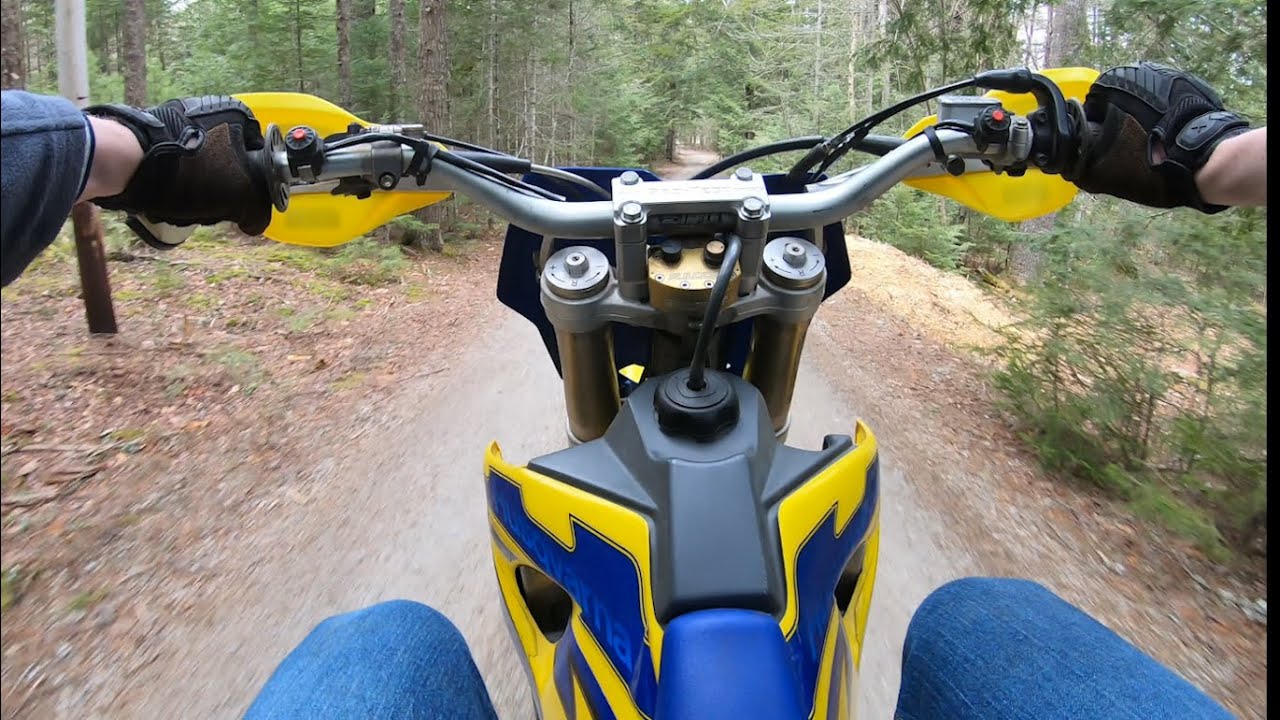 Brapping on a Husqvarna TC450