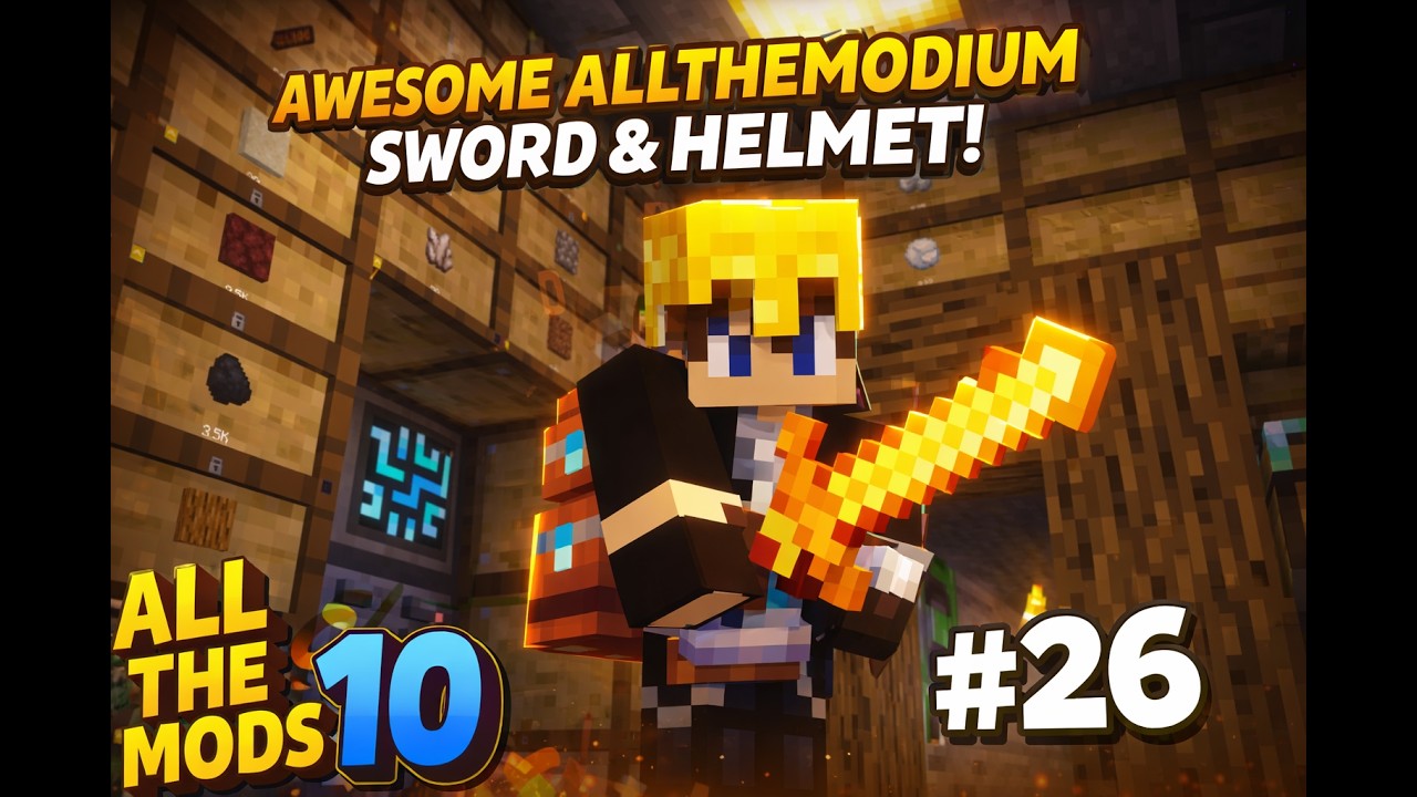 ATM10 Let's Play - Episode 26 | Allthemodium Sword