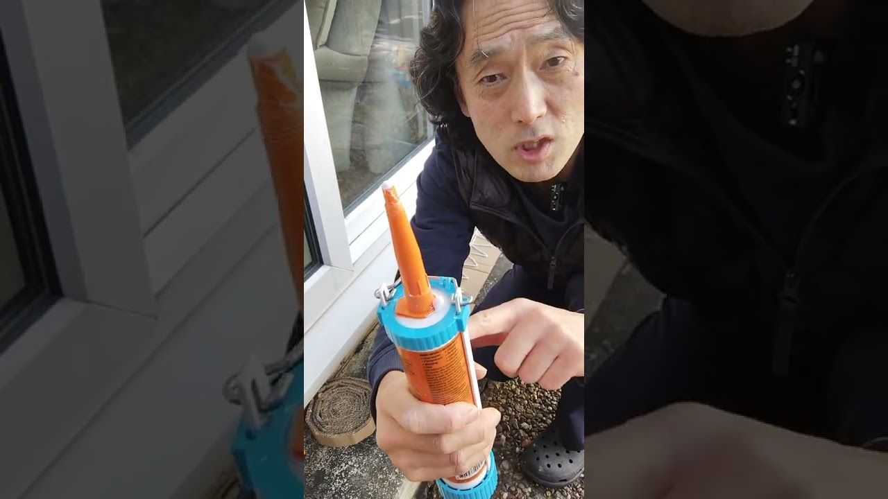 Gorilla adhesive tried with different shape of cup #caulkinggun #diy