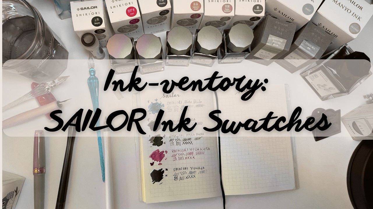Sailor Ink Swatching & Dip Pen | Ink-ventory