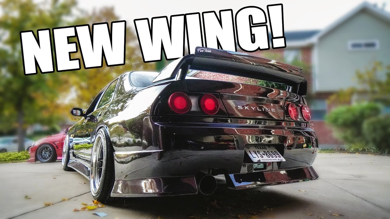 NEW GT-R WING FOR THE R33 SKYLINE!!