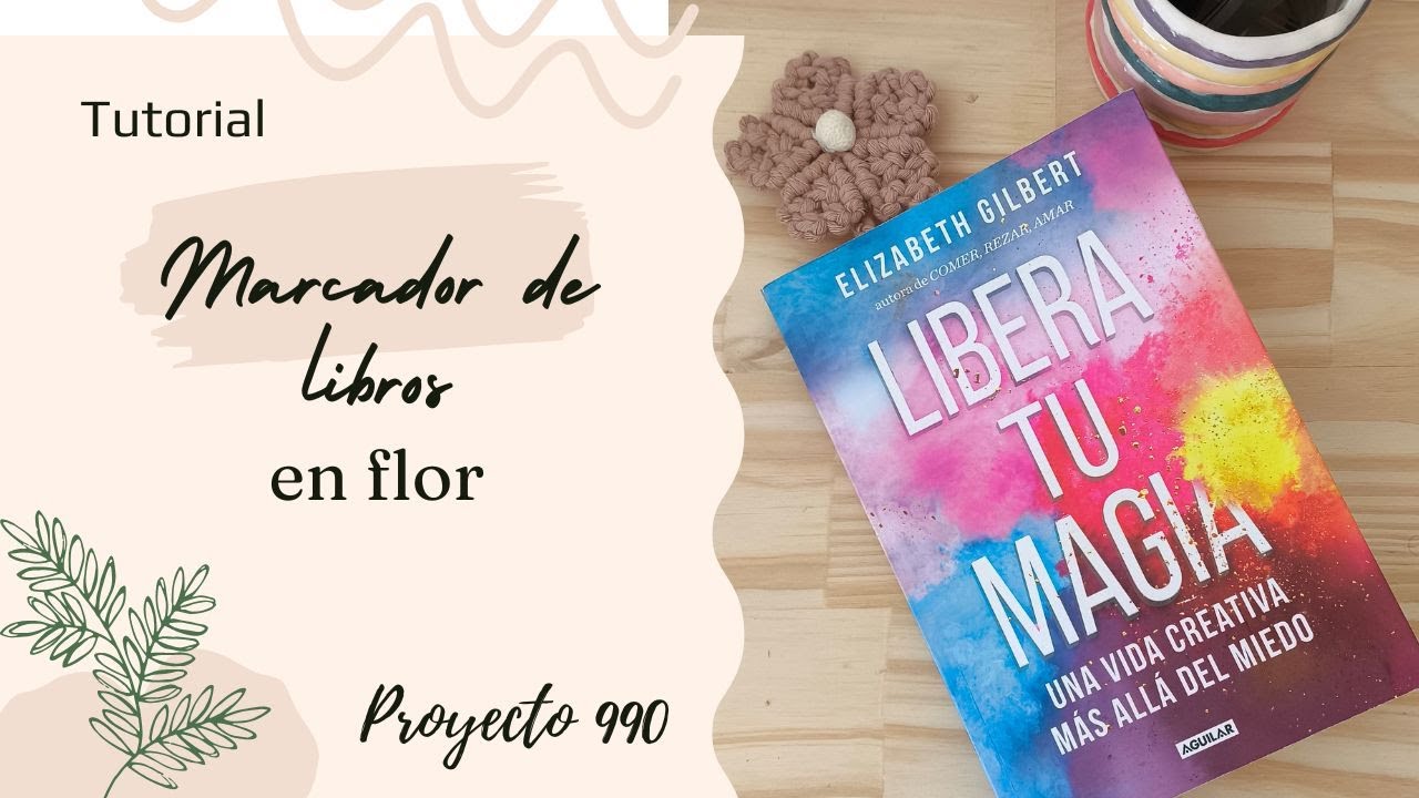 MACRAME TUTORIAL Flor para libros