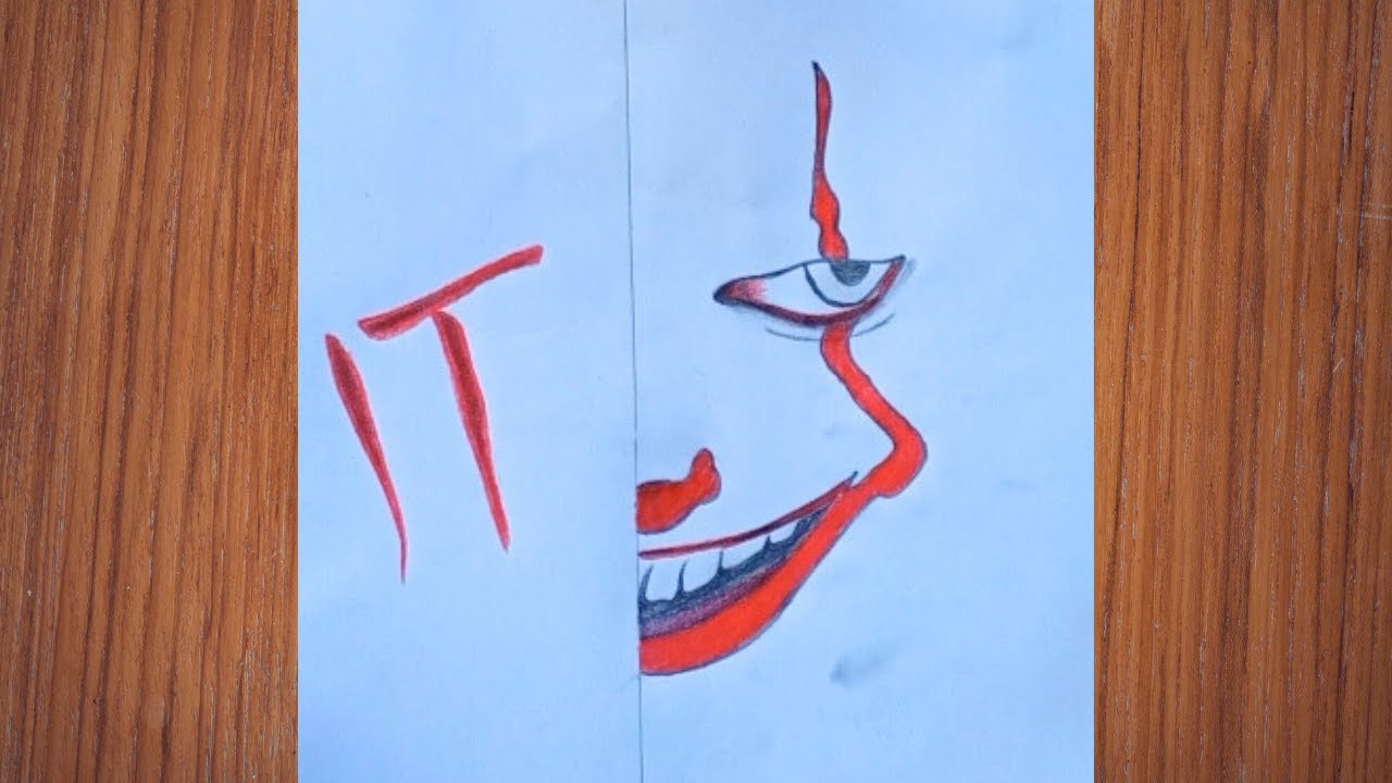 How to draw Pennywise Drawing Tutorial in easy steps.