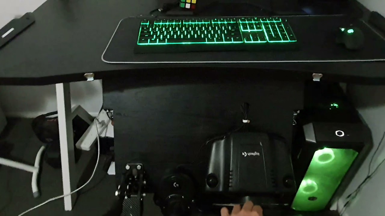 Sim Racing Gaming Table DIY Foldable Steering Wheel Setup