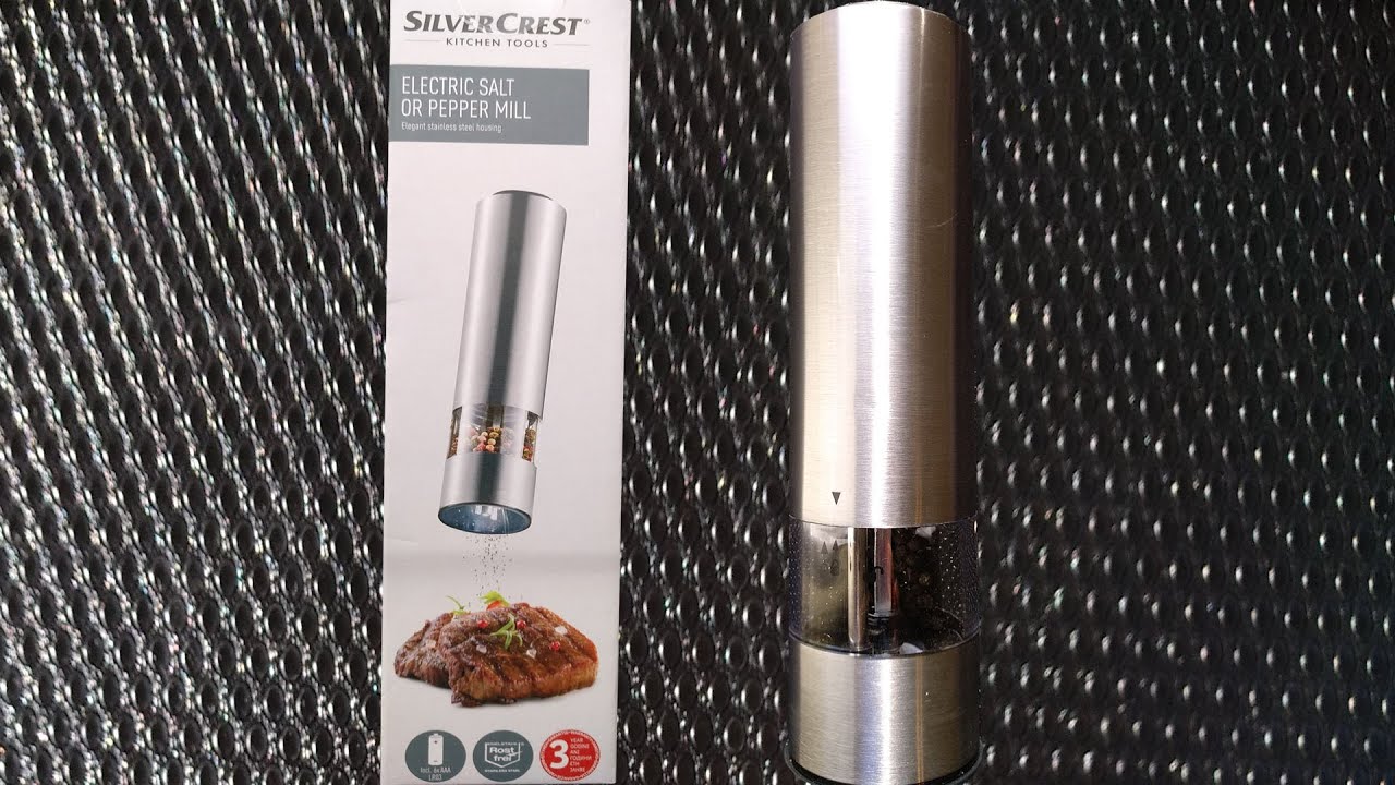 Silvercrest Electric Salt & Pepper Mil from Lidl | Unboxing & Demonstration