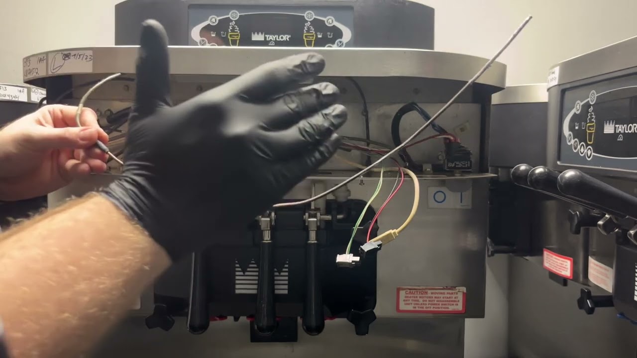 How to replace a temperature probe on a Taylor Crown Series ice cream machine C712 C713 C716 C717
