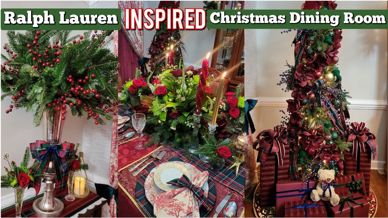 Ralph Lauren Inspired Christmas Dining Room 2025 #juvilee2575 