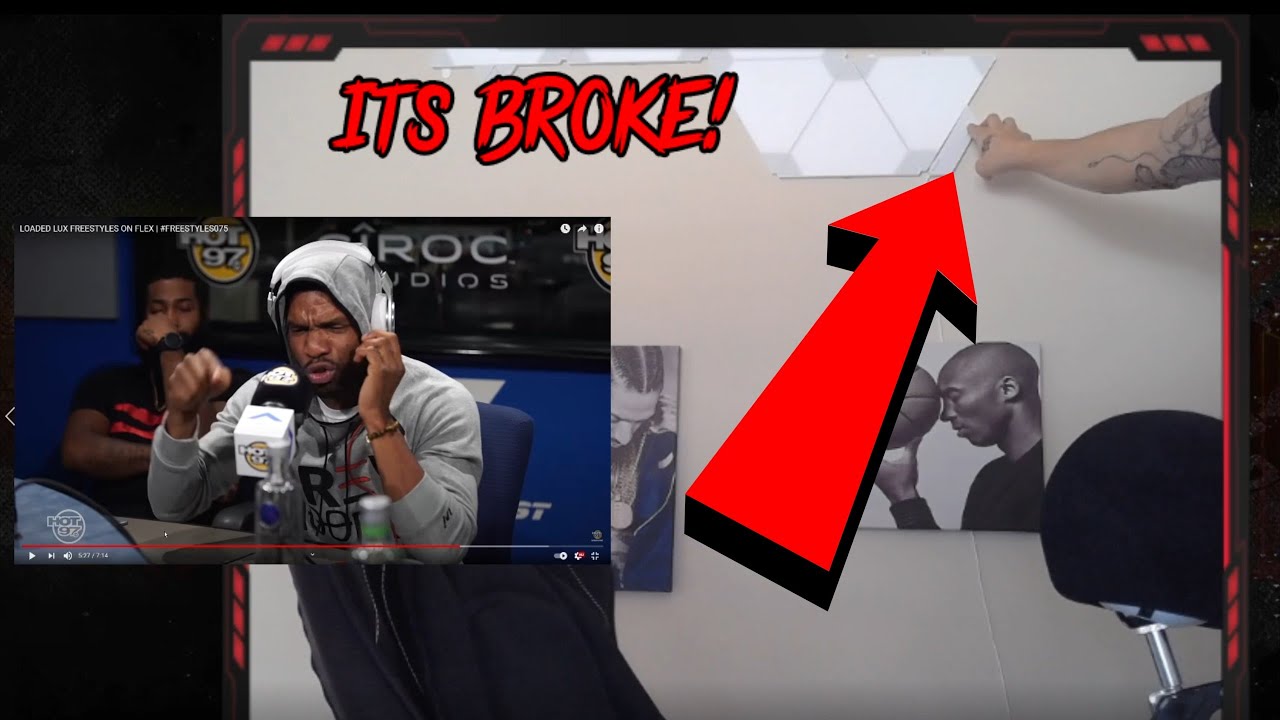 HE BROKE MY NANOLEAF!!!!! Loaded Lux Funk Flex Freestyle | Supreme Lyricism!