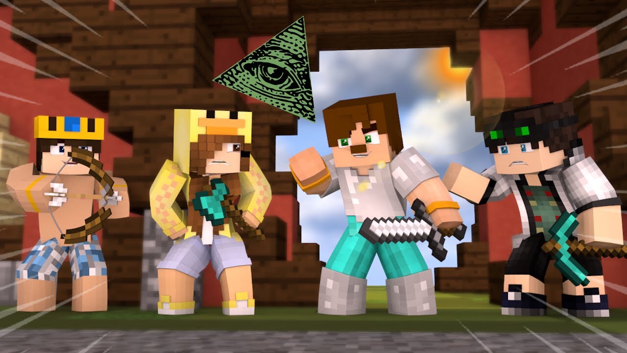 MİNECRAFT'TA İLLUMİNATİ HARİTASINDA KAPIŞMAK !