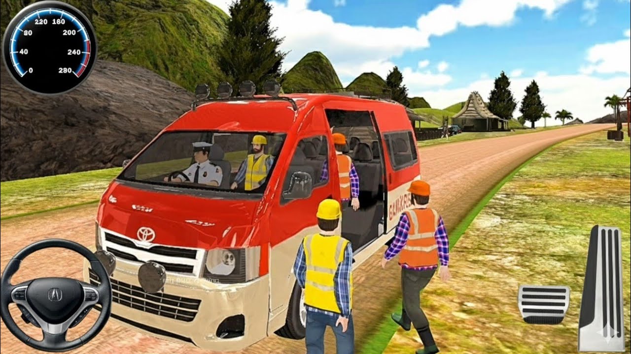 Mobile mini bus simulator gameplay - mini bus driving simulator 3d - android best car racing 2026