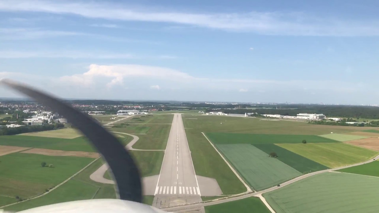 Platzrunde um den Flughafen Oberpfaffenhofen