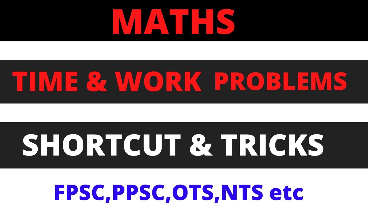 shortcut trick of time and work || LEC#16 || FPSC || PPSC || NTS ||OTS || PST