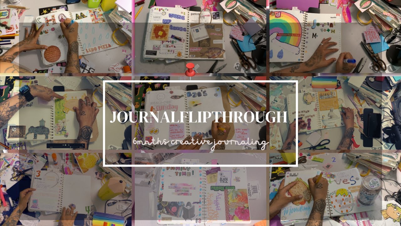 COMPLETED JOURNAL FLIPTHROUGH 📓 creative daily journal #fauxbonichi ✨