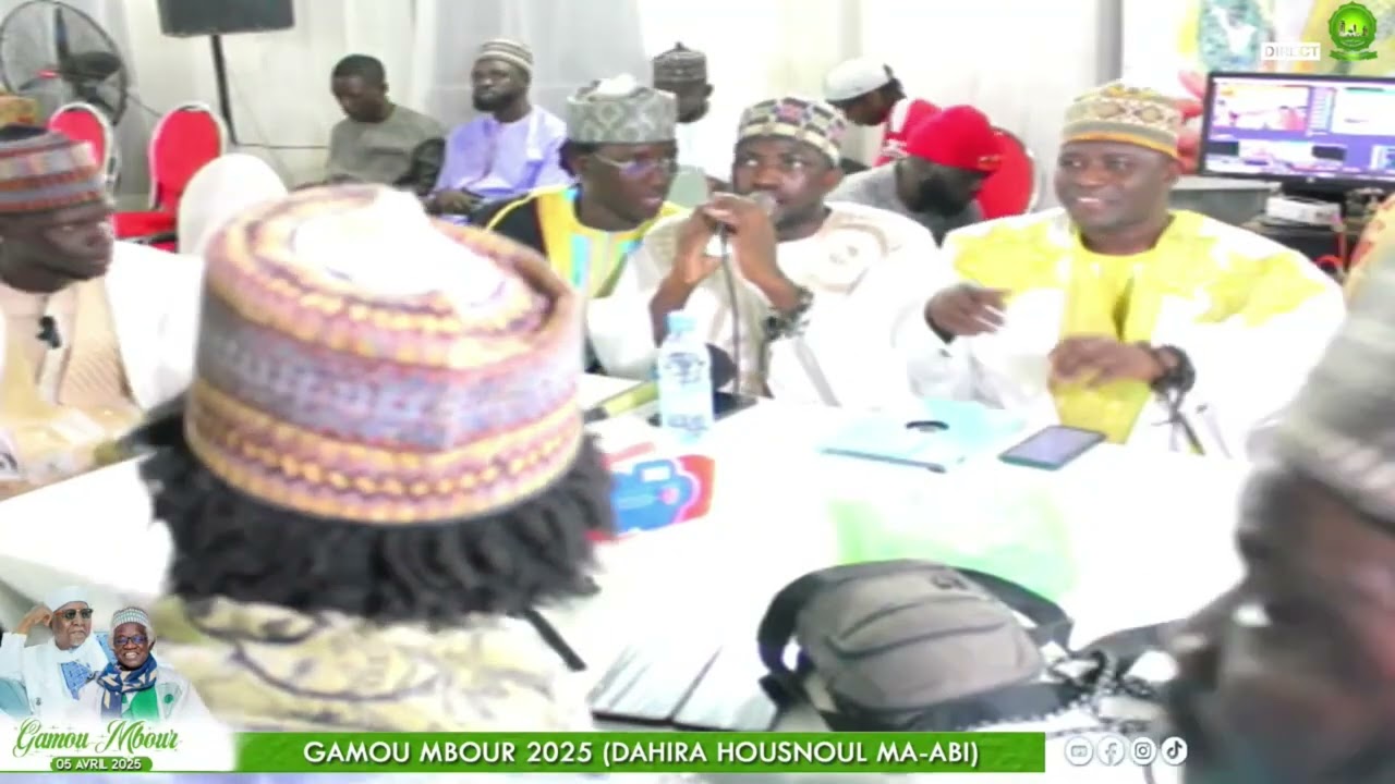 Zikr Cheikh Ibrahima Ndao & Ablaye Dramé et Babacar Dramé Gamou Mbour 2025 Dahira Housnoul Ma-Abi