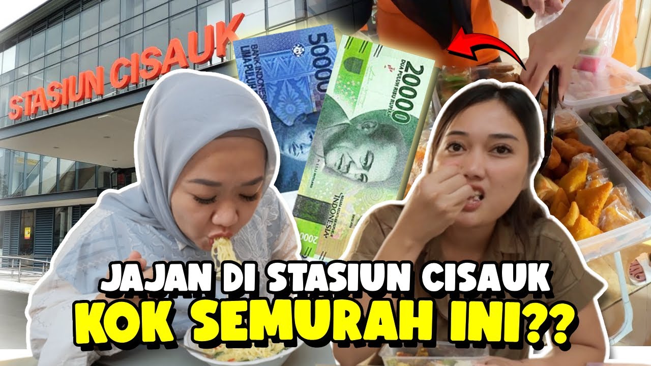CHALLENGE 70RB DAPET APA DI STASIUN CISAUK? TERNYATA 20RB UDAH KENYANG!