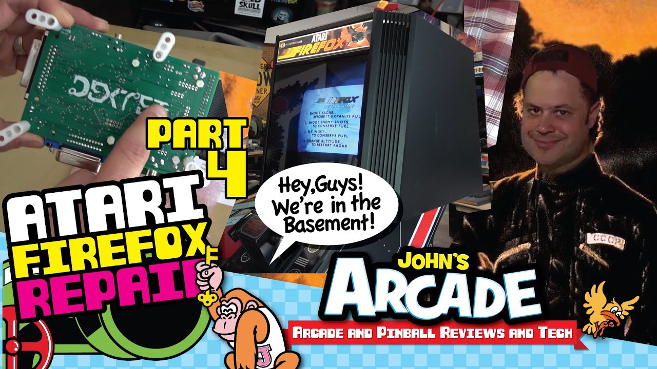 Atari Firefox Arcade Repair / Restore Part 4 - Installing the Dexter Laser Disc Player Replacement