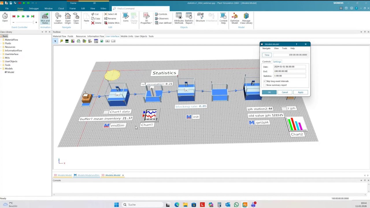 Plant Simulation Virtual User Group: Material flow analysis /statistics