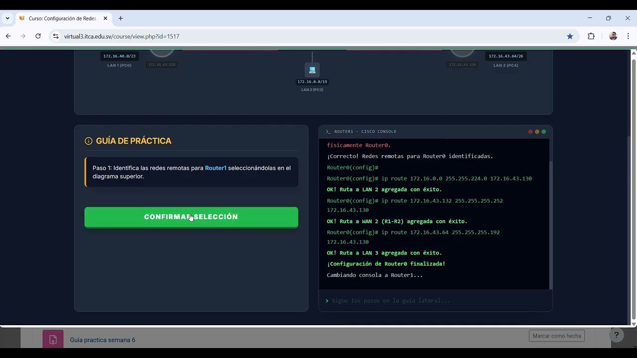 Semana 6: Rutas estáticas