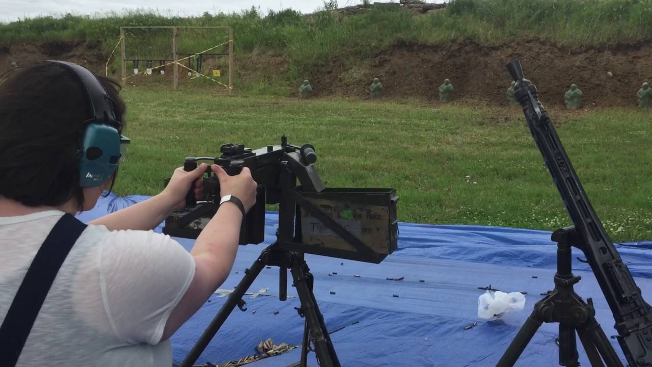 Wife shooting the Hot Rod Browning