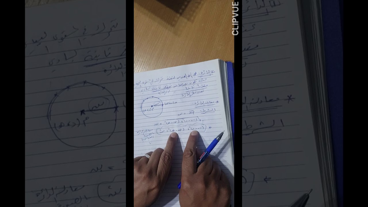 القطوع المخروطية : الدائرة ج١