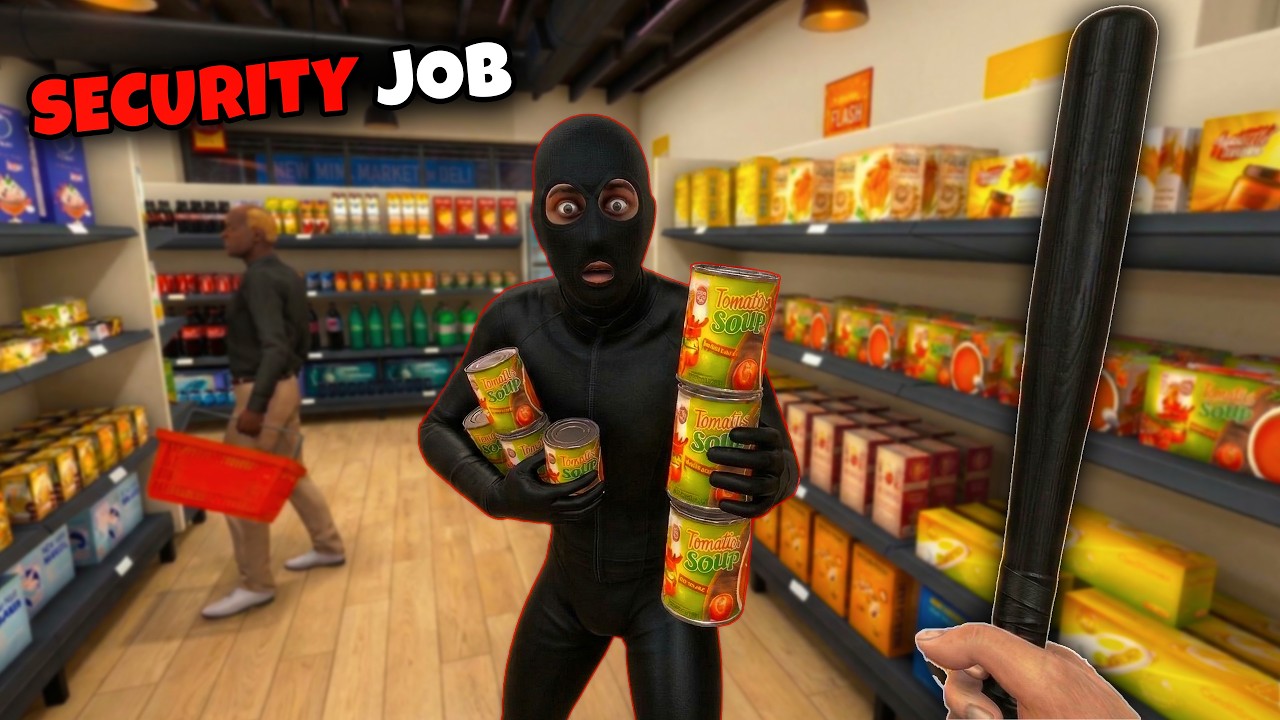 I am a Security... Find the Thief 🔍 | Supermarket Guard Simulator