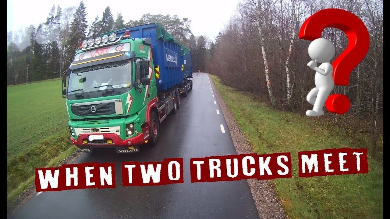 Trucker Dashcam #62 When two trucks meet