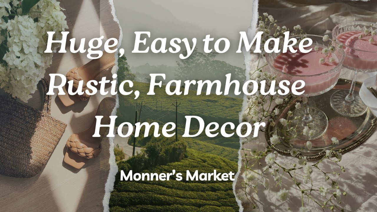 Huge, Easy to Make, Rustic, Farmhouse Home Decor - 3 large easy to make home decor diys