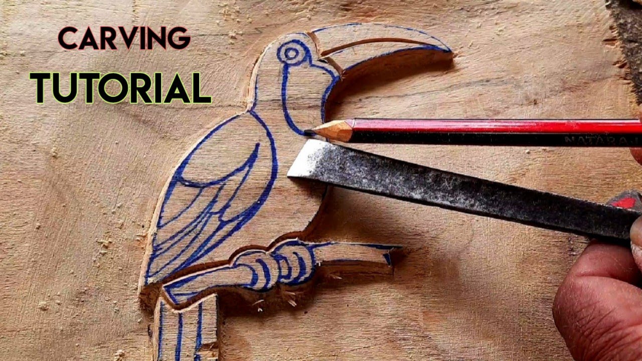 Bird carving tutorial|carving art