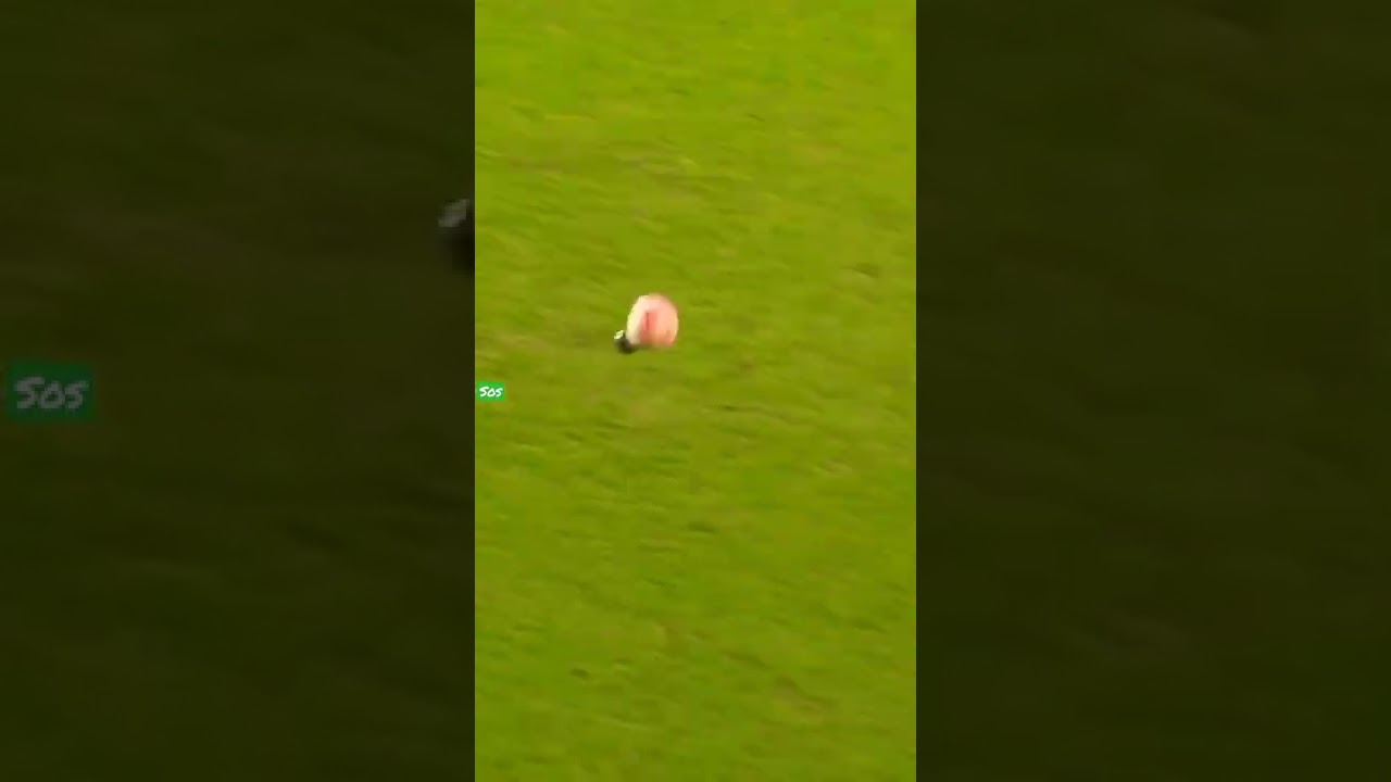 Exploding ball takes out manager ⚽️💥 #shorts