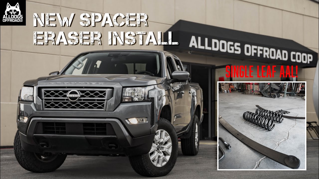 Spacer Eraser Install on 2023 Nissan Frontier SV / SUPER easy INSTALL / Lifted Nissan Frontier