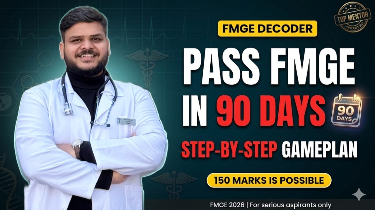 How to Pass FMGE in 3 months | Best Strategy that Actually Works