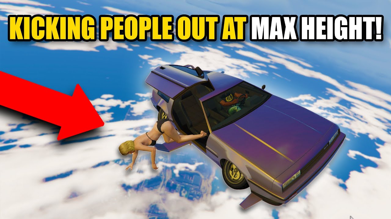 KICKING PEOPLE OUT OF MY CAR AT MAX HEIGHT! | GTA 5 THUG LIFE #409