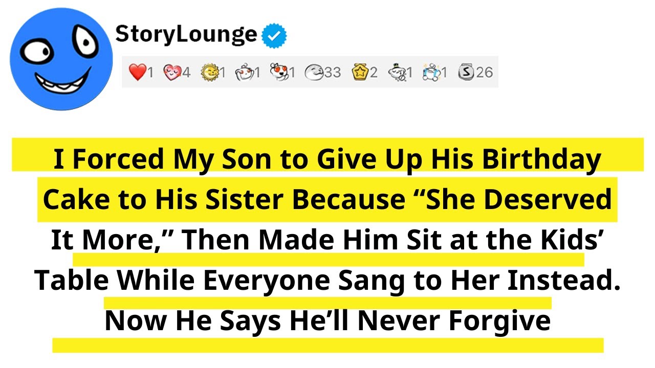 I Forced My Son to Give Up His Birthday Cake to His Sister Because “She Deserved It More,” Then Made